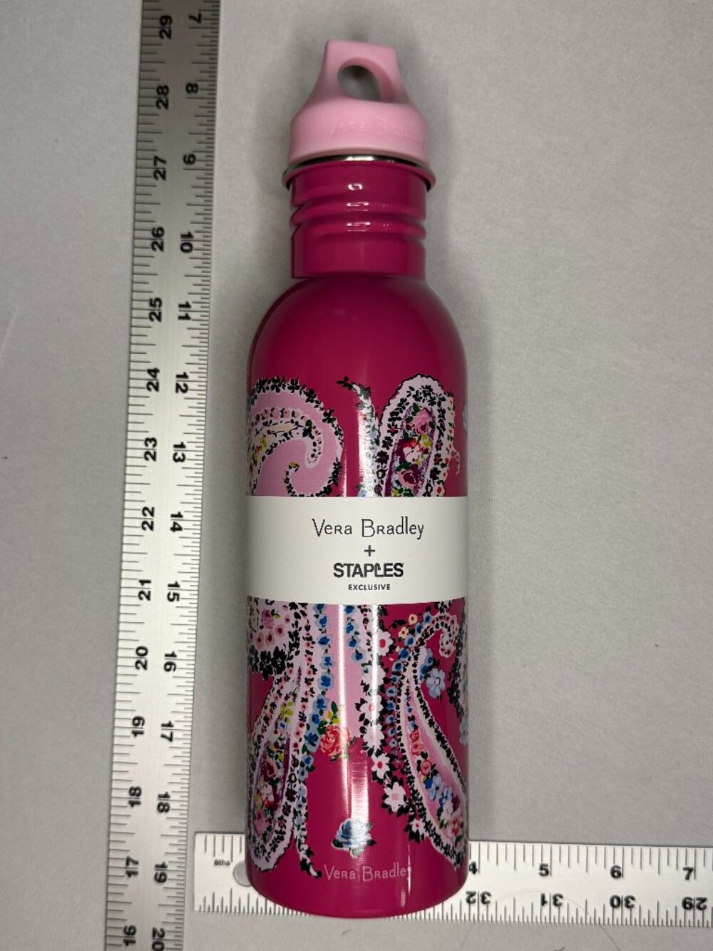 FREE WITH BAG - Vera Bradley 25oz Steel Water Bottle Wildflower